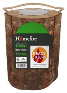 Homefire Swedish Torch Garden Firelogs £1 free Click & Collect (Select Stores) @ Wickes