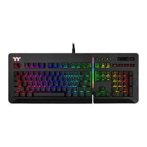Thermaltake Level 20 Cherry MX Speed Silver RGB Alexa control Mechanical Gaming Keyboard with aluminium top-plate