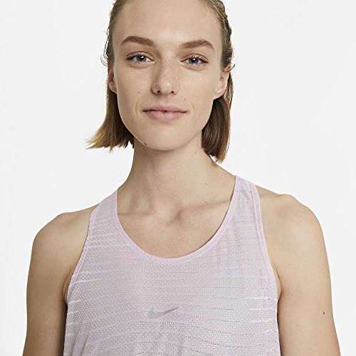 Nike Pro CLN Dri-FIT Women's Tank Top Net Vest - Lilac/White