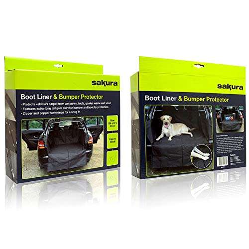 Sakura Boot Liner Bumper Protector For Cars SS4612 - Universal Fit Heavy Duty - £10.50 @ Amazon