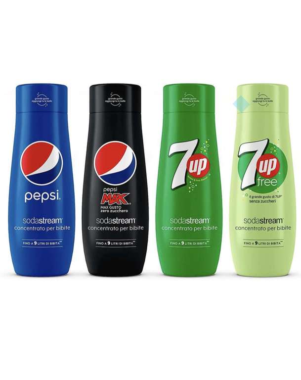 Sodastream Sparkling Drink Mix 440ml - Pepsi / 7up / Pepsi Max / 7up free - £4.49 Each @ Lakeland
