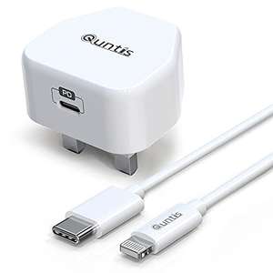 Quntis iPhone 13 Fast Charger with 2M USB C to Lightning Cable w/code @ HEGUANGYU FBA