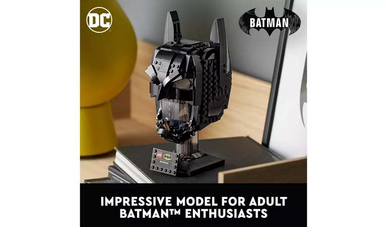Lego DC Batman: Batman Cowl Adult Building Set 76182 - £41.25 + Free Click and Collect (Limited Stores/Stock) @ Argos