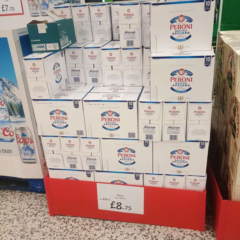Peroni 10 x 330ml + other beer deals- Instore Bournemouth