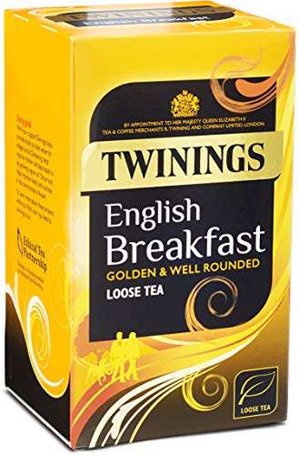 Twinings English Breakfast Loose Tea 125 g (Pack of 4) £8.48 / £7.63 Subscribe & Save @ Amazon