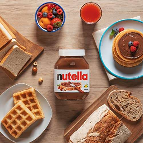 Nutella Hazelnut Chocolate Spread Jar Pack of 2 x 950g - £10 (£9 with Sub & Save) @ Amazon