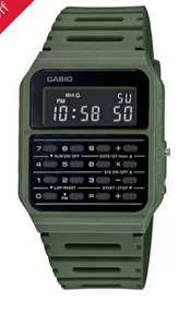 Casio Vintage Calculator Unisex Green Resin Strap Watch - £14.80 @ H Samuel