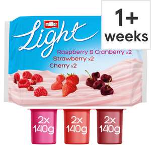 Muller Light Fat Free Yoghurt 6x 140G - £2.50 Clubcard Price @ Tesco