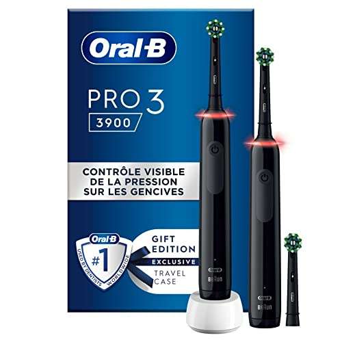 Oral B Pro 3 Duo pack 3900 electric toothbrushes - Black - £38.76 @ Amazon