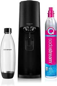 SodaStream Terra Sparkling Water Maker Machine, with 1 Litre Reusable BPA-Free Water Bottle for Carbonating