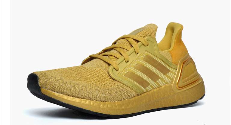 Men's Adidas Ultraboost Gold Running Shoes + free delivery with code