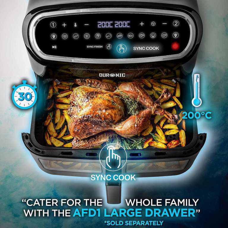Duronic Air Fryer AF24 2 X 5L Large Dual Zone Family Sized Cooker (with voucher). Sold by Duronic FBA
