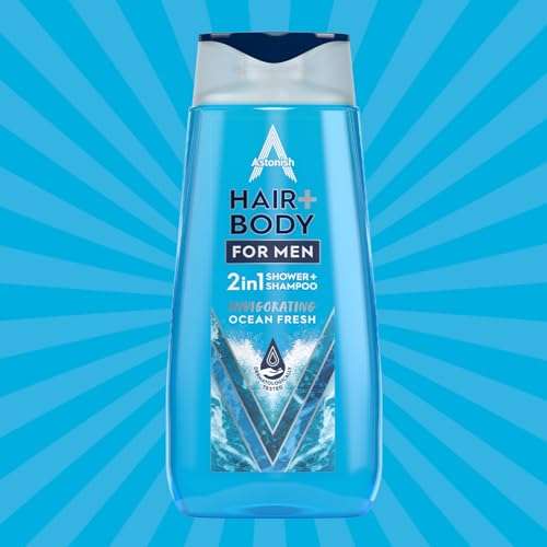 ASTONISH - 2IN1 HAIR & BODY FOR MEN 400ml (95p/85p on Subscribe & Save)