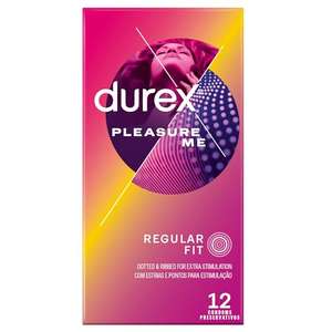 Durex Pleasure Me Condoms Ribbed & Dotted Regular Fit, Pack of 12 - £3.04 / £2.70 S&S + Voucher