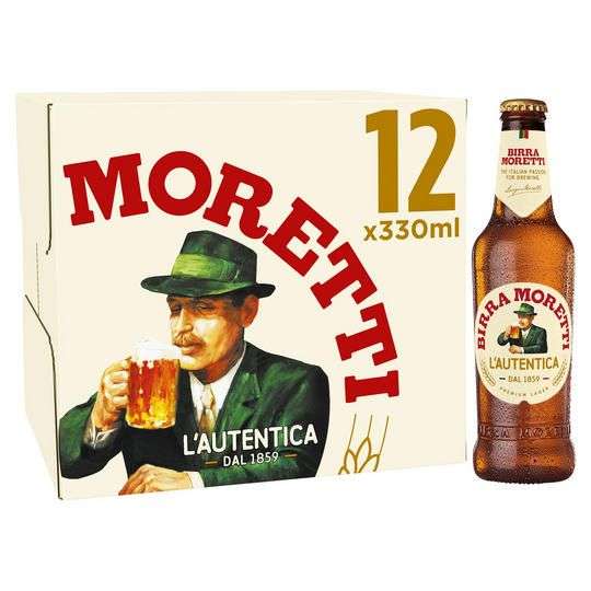 Birra Moretti Premium Lager Beer Bottles 12 X 330ml £12 @ Asda