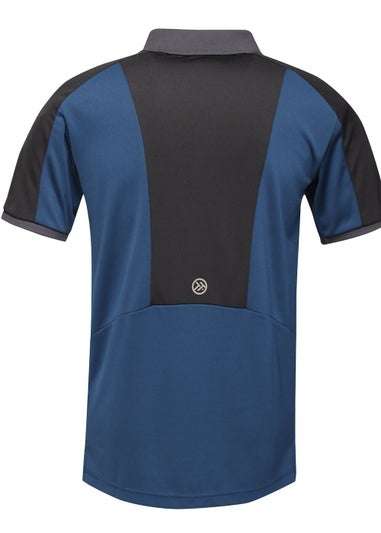 Regatta Blue Offensive Moisture Wicking Polo Shirt for £9 + 99p Click & Collect @ Matalan