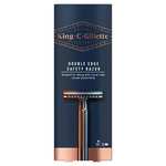 King C. Gillette Double Edge Safety Razor + 5 Platinum Coated Double Edge Razor Blades - £10 at checkout @ Amazon