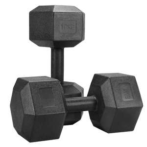 Yaheetech 2x10kg (Sold in Pair) Dumbbells Set Arm Hand Weight Dumbbell Hexagon Dumbbell - Sold by Yaheetech UK