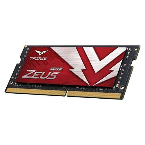 TEAMGROUP T-Force Zeus DDR4 SODIMM 64GB (2x32GB) 3200MHz CL22 Laptop Memory Module Ram £129.91 Delivered and Sold by Amazon US