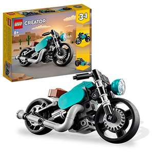 LEGO 31135 Creator 3 in 1 Vintage Motorcycle Set, Classic Motorbike Toy to Street Bike to Dragster Car £10 @ Amazon