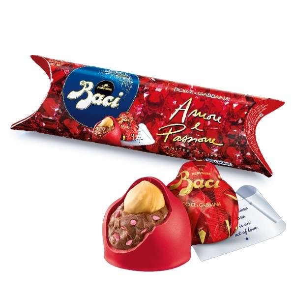 Baci Amore e Passione (Raspberry) Chocolate - 3 Pack, 37g - (Colne, Lancashire)