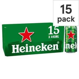 Heineken 15 x 440ml cans £12 at Tesco