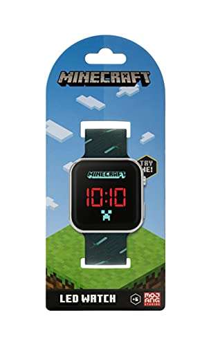 Minecraft Boy's Digital Quartz Watch with Silicone Strap - £7.99 @ Amazon