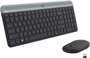 Logitech MK470 Slim Wireless Keyboard & Mouse Combo for Windows, 2.4GHz Unifying USB-Receiver, Low Profile - Black £29.99 @ Amazon
