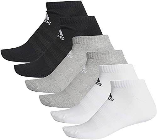 Adidas Men's Cushioned Low 6-pack Socks - £6.72 with voucher @ Amazon