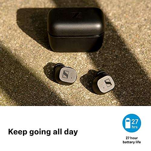 Sennheiser CX True Wireless Bluetooth In-Ear Headphones with Mic/Remote (Black / White) - £59.99 @ Amazon