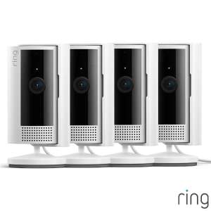 Ring Wired Indoor Camera Four Pack in White