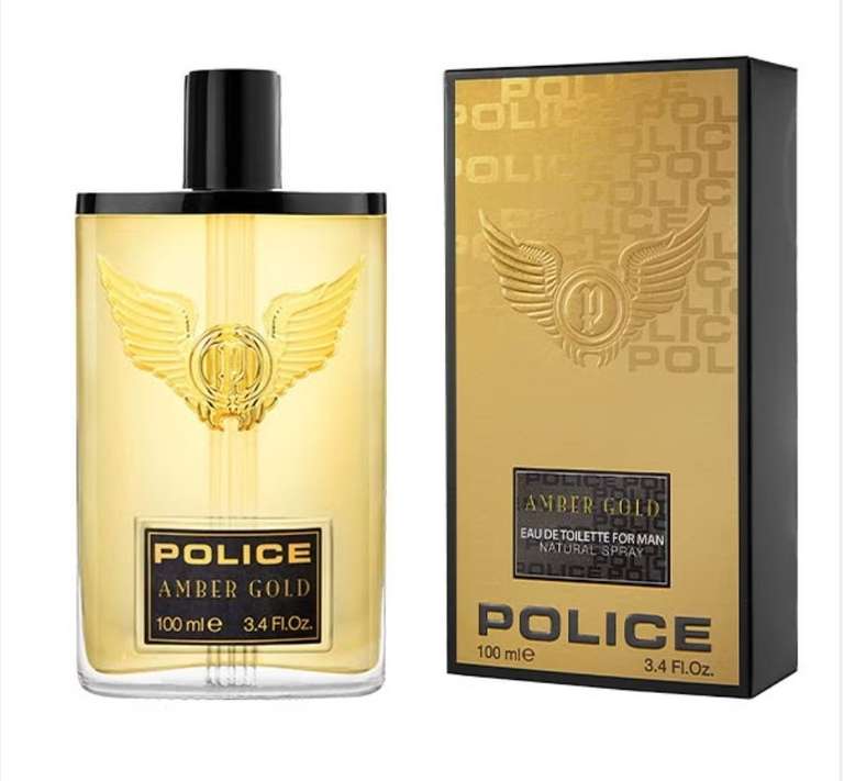 POLICE Amber Gold Eau de Toilette Spray Eau de Toilette Spray 100ml Free C&C