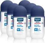 Sanex Men Active Control Antiperspirant Roll On Deodorant 50ml, Pack of 6 - £6.80 With S&S or £5.67 1st Time S&S voucher