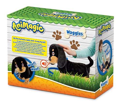 Animagic: Waggles the Dog | My Wiggling, Waggling, Walking Pup! | Interactive Walking Dog Who Barks and Wags His Tail - £15.60 @ Amazon