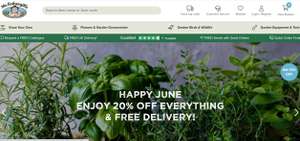 Happy June 20% off everthing and free delivery @ Mr.Fothergill's