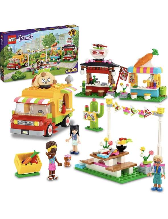 LEGO 41701 Friends Street Food Market with Taco Truck £25 @ Amazon
