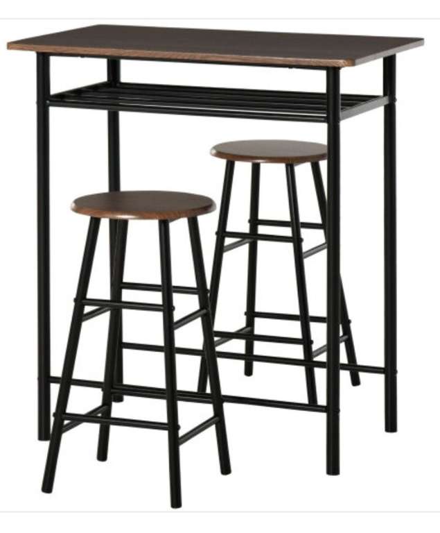 HOMCOM Bar Table Set, Bar Table delivered with code for £55.24 @ Aosom