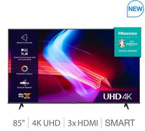 Hisense 85A6KTUK 85 Inch 4K Ultra HD Smart TV + 5 Year Warranty