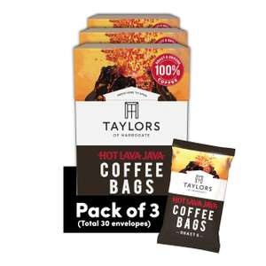 Taylors Hot Lava Java Coffee Bags x 30 (£4.50 S&S + voucher)