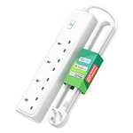 Smart Power Strip, meross Smart Extension Lead Alexa Compatible, 4 AC Outlets, Compatible with Amazon Alexa £20.19 with Voucher @ Amazon