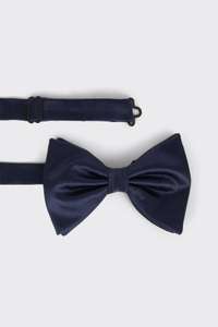 Burton Navy Silk Bow Tie