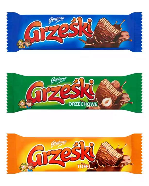 Goplana Grzeski Wafer Chocolate Bar Hazelnut/Classic/Toffee 35p Each @ Asda