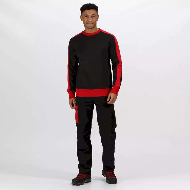 Men's Contrast Crew Neck Sweater | Multiple colours and sizes | £9 with free click and collect @ Regatta