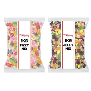 2 x 1kg Pick N Mix Sweets Fizzy & Jelly With Code Sold By monmoreconfectionary
