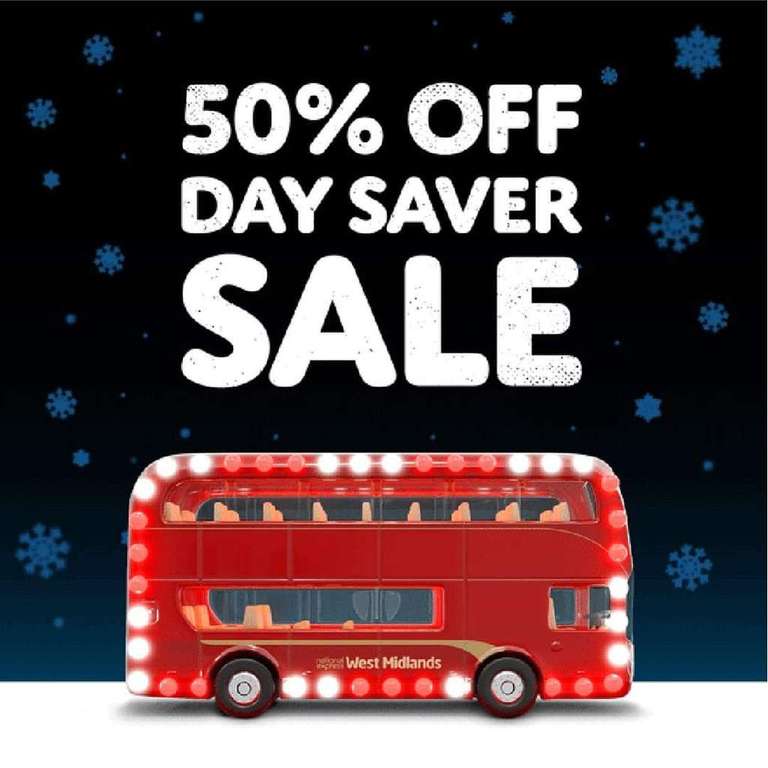 West Midlands Day Saver tickets through the NXBus app - £2 [Travel between 27th Dec 2022 & 2nd Jan 2023] @ National Express Shop