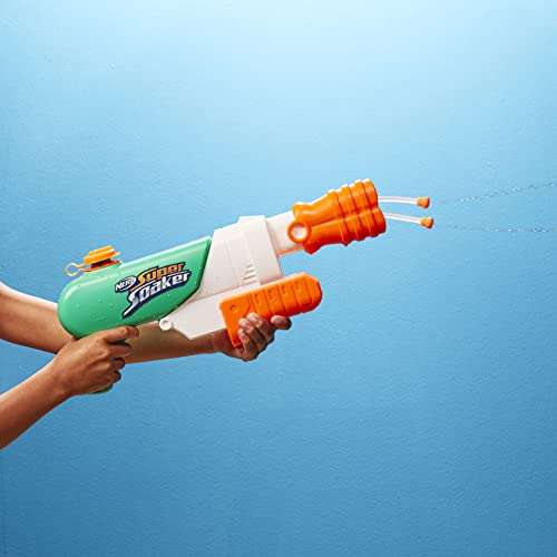 Nerf Super Soaker Hydro Frenzy Water Blaster, Wild 3-In-1 Soaking Fun, Adjustable Nozzle, 2 Water-Launching Tubes £6.44 at Amazon