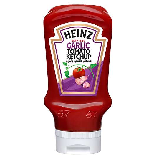 Heinz Garlic Tomato Ketchup Sauce - 460g - Instore (Ipswich)