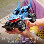 LEGO Technic Monster Jam Megalodon 2 in 1 Pull Back Shark Truck to Lusca Low Racer Car Toy 42134