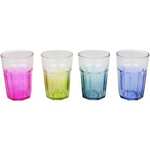 Set of 4 Bright coloured Plastic Tumblers now Reduced + Free Click and Collect