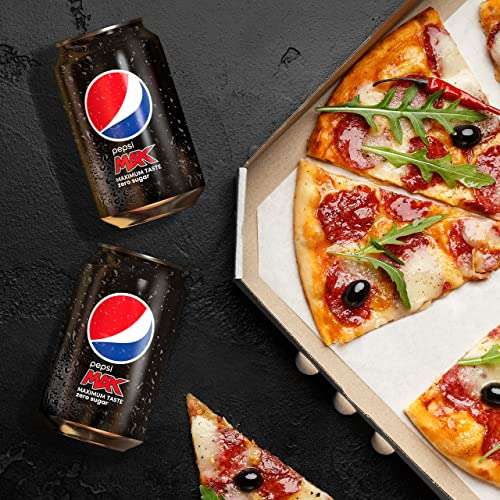 Pepsi Max No Sugar - 24 x 330ml Cans (Minimum Order 3) [£5.40 / £5.10 Subscribe & Save] £6 @ Amazon